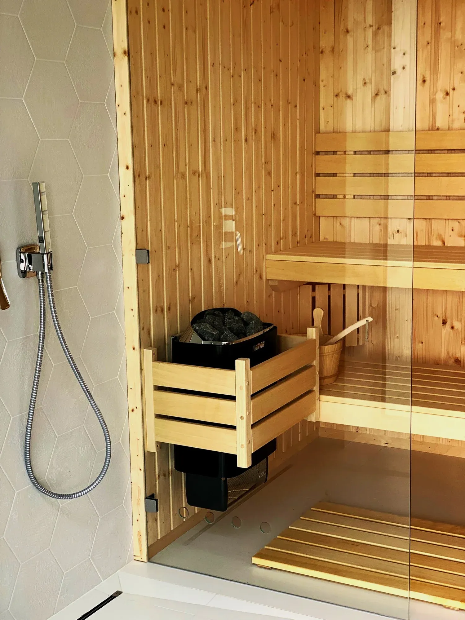 Mała sauna sucha w domu